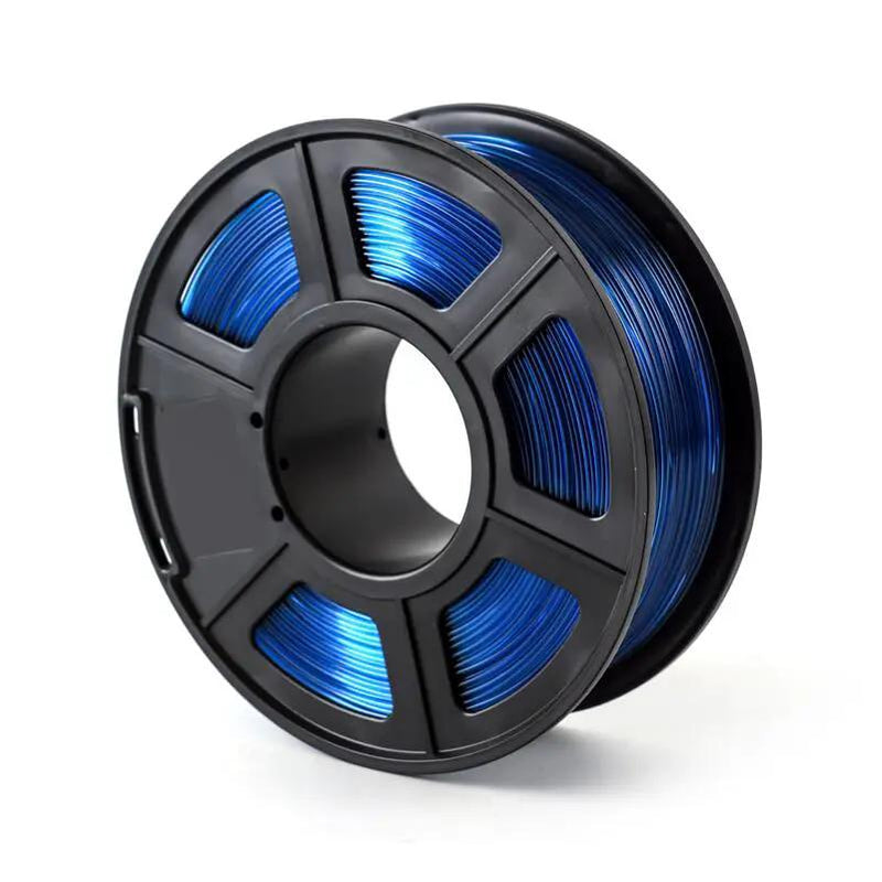 1KG PETG 1.75mm 3D Printer Printing Filament - Transparent Blue by salelink.co.nz