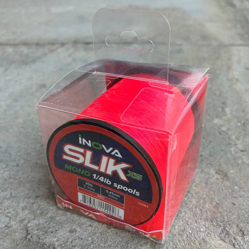 INOVA SLIK Red XS Monofilament Fishing Line by Lure Me