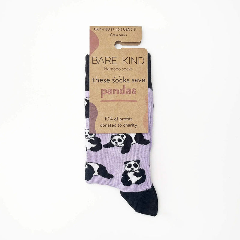 Save the Pandas Bamboo Socks by Barekind NZ