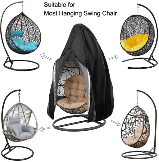 g8buynz g8buynz Patio Hanging Egg Chair Cover - Waterproof Outdoor Single Seat Swing Egg Chair Patio Hanging Egg Chair Cover - Waterproof Outdoor Single Seat Swing Egg Chair