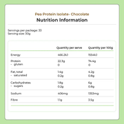 Pea Protein Powder - Chocolate 1kg by Kiwi Nutrition