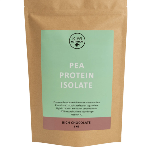 Pea Protein Powder - Chocolate 1kg by Kiwi Nutrition