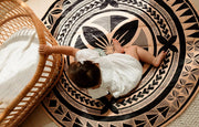 PELE PELE playmat Bassy Tapa Brown Playmat 130cm Diameter for Babies by PELE Bassy Tapa Brown PELE Playmat 130cm For Babies
