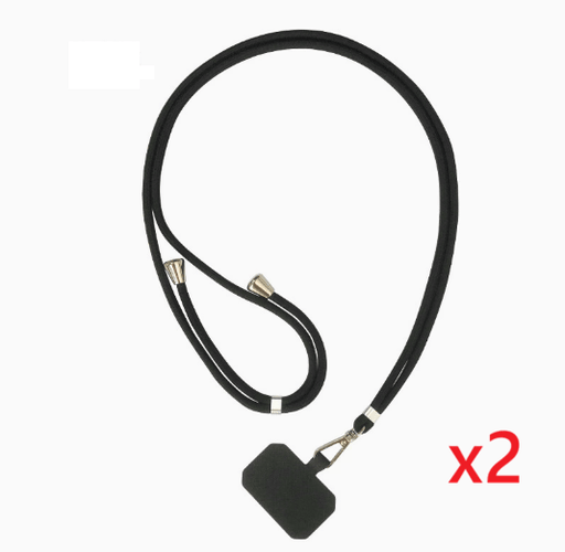g8buynz g8buynz Phone Lanyard 2 Packs - 2× Adjustable Neck Strap Black Phone Lanyard 2 Packs - 2× Adjustable Neck Strap Black