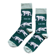 Save the Snow Leopards Bamboo Socks by Barekind NZ