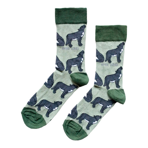 Save the Wolves Bamboo Socks by Barekind NZ