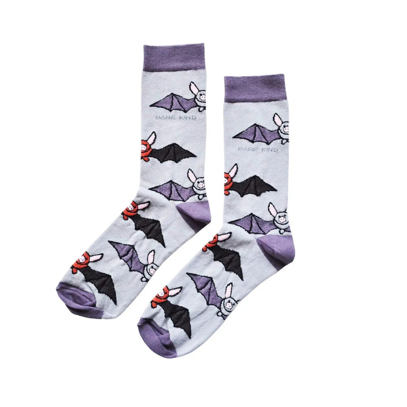Save the Bats Bamboo Socks by Barekind NZ