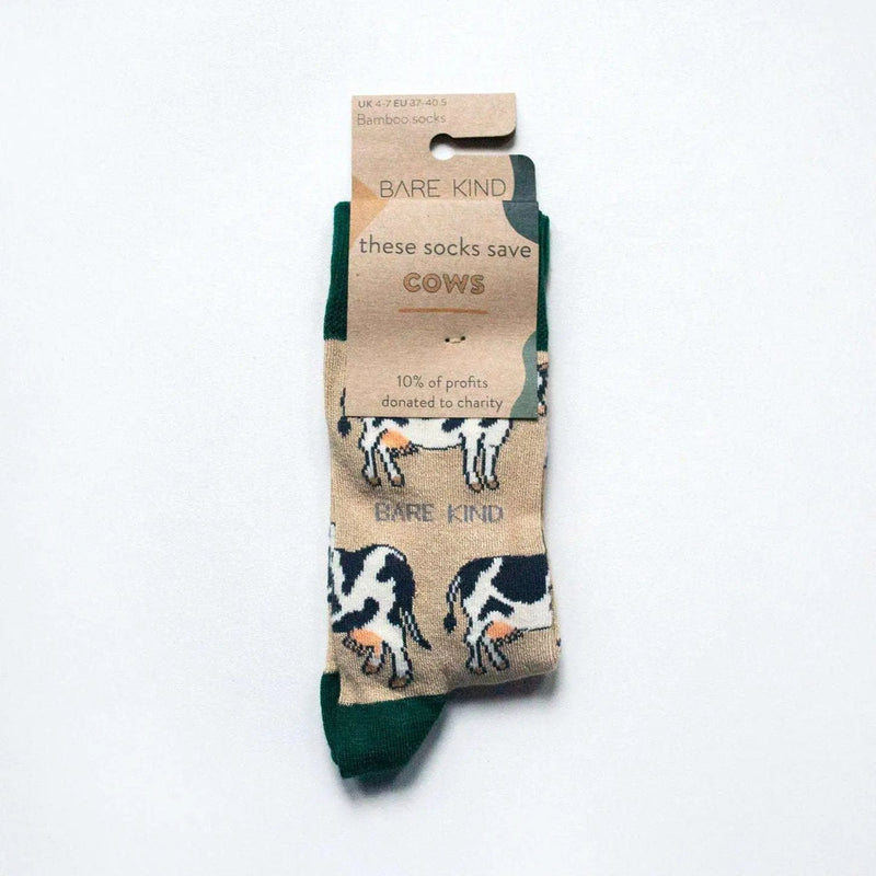 Save the Cows Bamboo Socks by Barekind NZ
