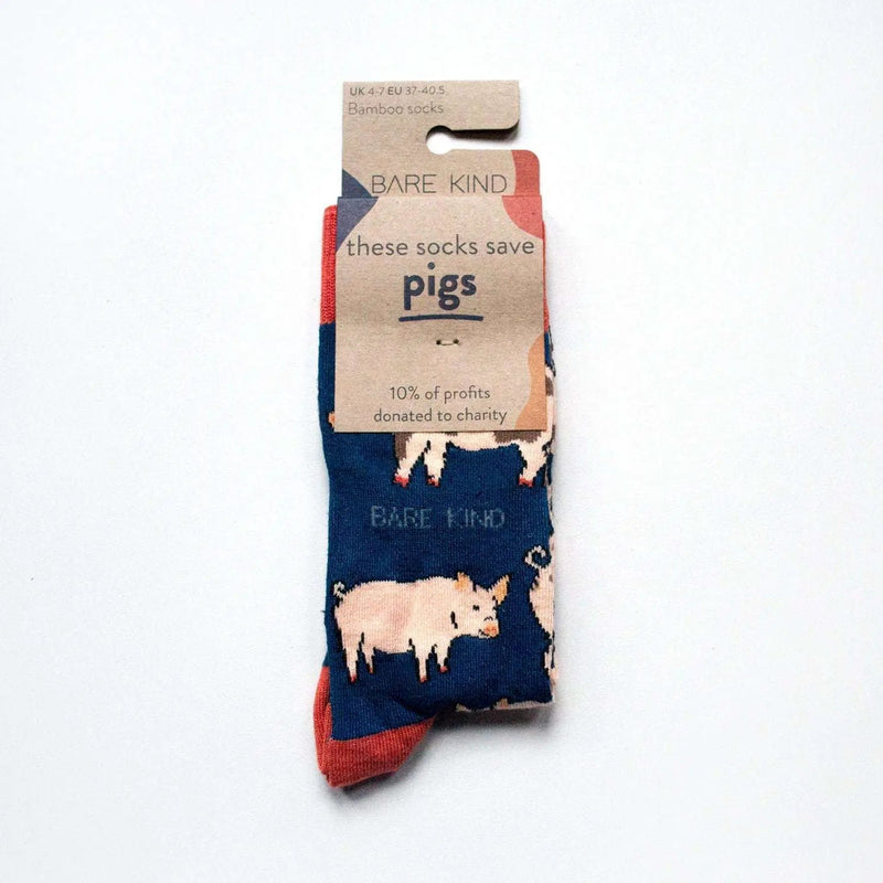 Save the Pigs Bamboo Socks by Barekind NZ