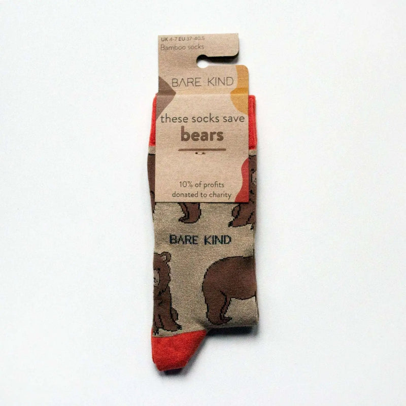 Save the Bears Bamboo Socks by Barekind NZ