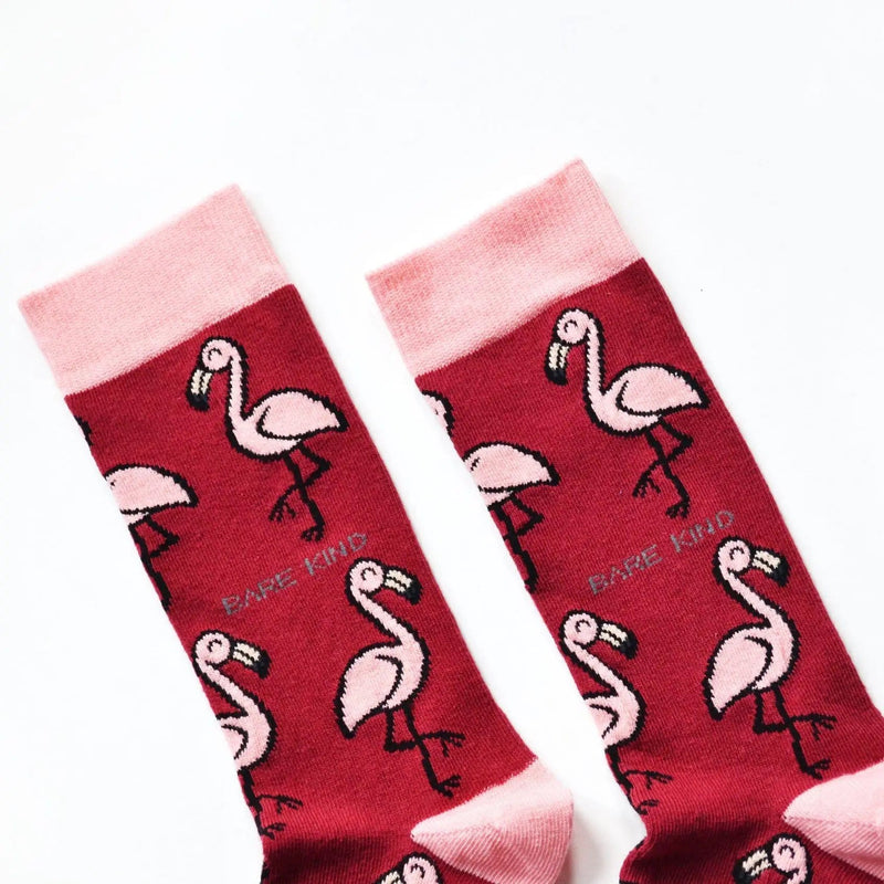 Barekind NZ Socks Save the Flamingos Bamboo Socks Save the Flamingos Bamboo Socks