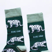 Save the Snow Leopards Bamboo Socks by Barekind NZ