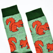 Save the Red Squirrels Bamboo Socks by Barekind NZ