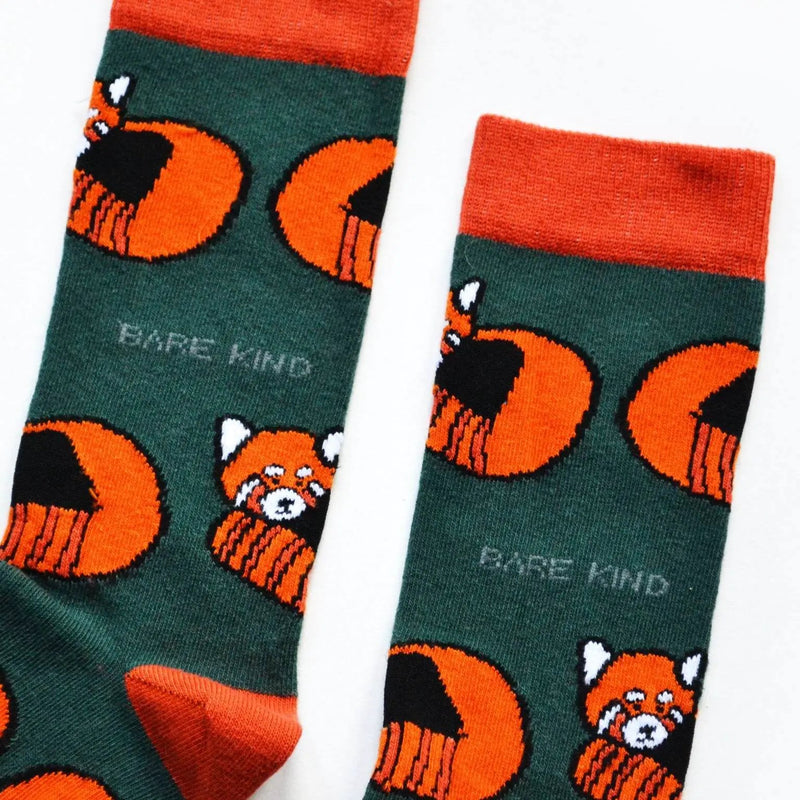 Save the Red Pandas Bamboo Socks by Barekind NZ
