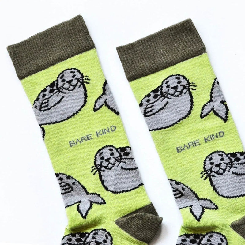 Save the Seals Bamboo Socks by Barekind NZ