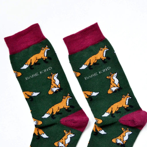 Save the Foxes Bamboo Socks by Barekind NZ