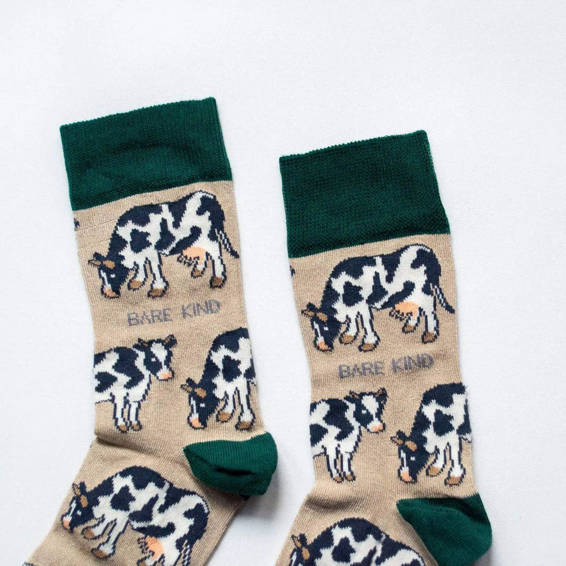 Save the Cows Bamboo Socks by Barekind NZ