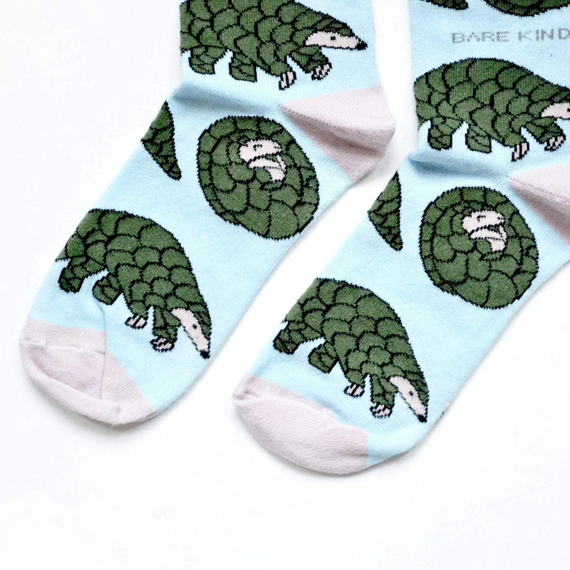 Save the Pangolins Bamboo Socks by Barekind NZ