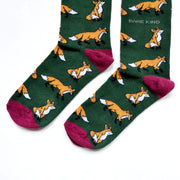 Save the Foxes Bamboo Socks by Barekind NZ
