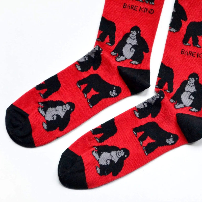 Save the Gorillas Bamboo Socks by Barekind NZ