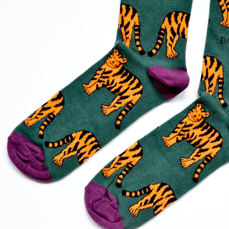 Save the Tigers Bamboo Socks by Barekind NZ