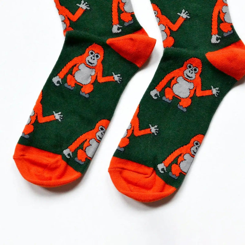 Barekind NZ Original Crew Cut Socks Save the Orangutans Bamboo Socks Save the Orangutans Bamboo Socks