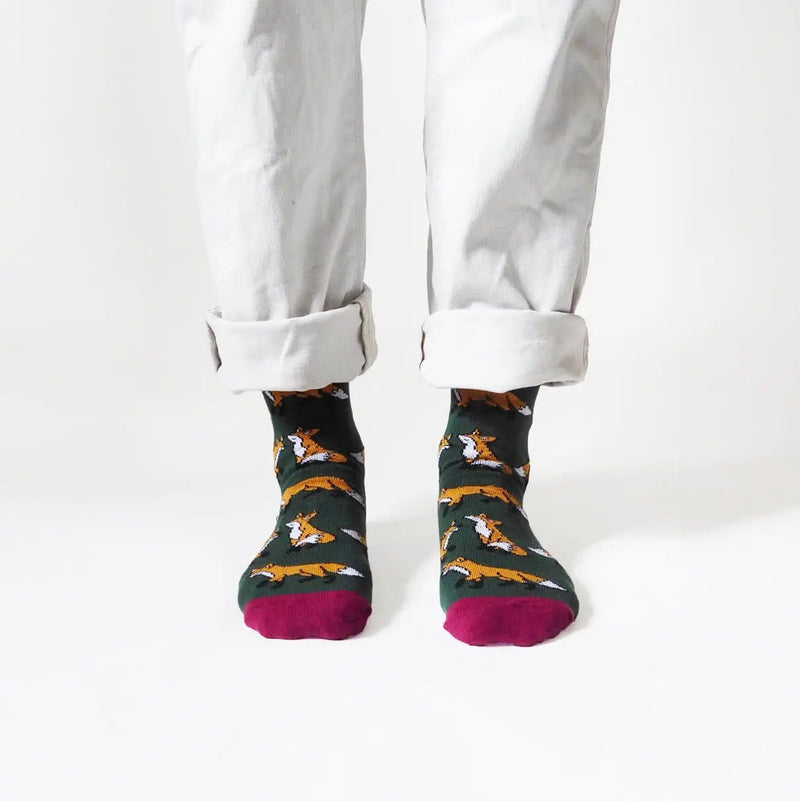 Barekind NZ Socks Save the Foxes Bamboo Socks Save the Foxes Bamboo Socks