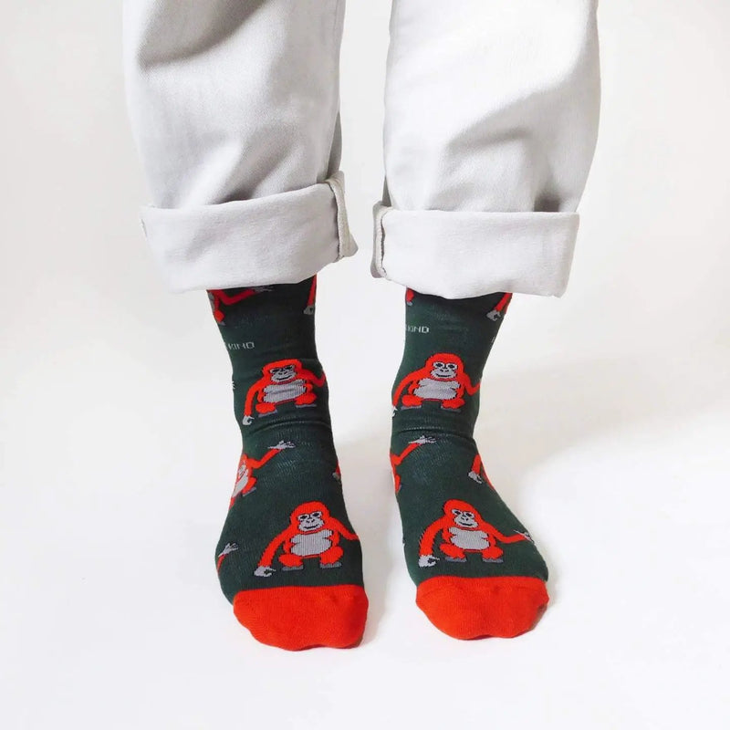 Save the Orangutans Bamboo Socks by Barekind NZ