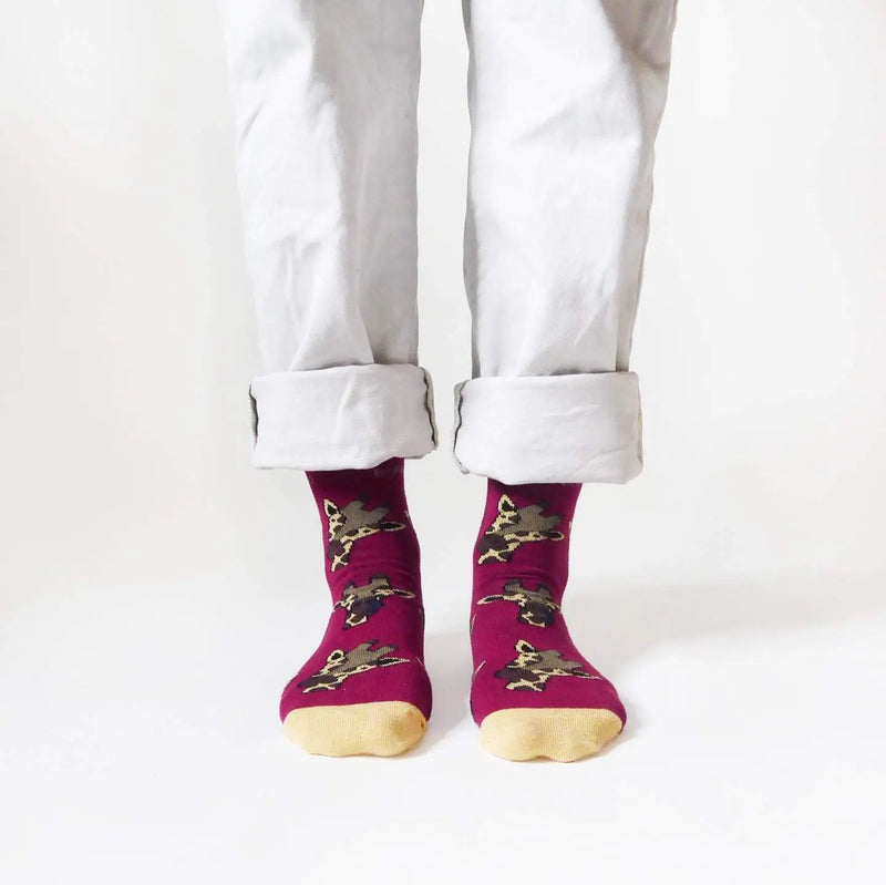 Save the Giraffes Bamboo Socks by Barekind NZ