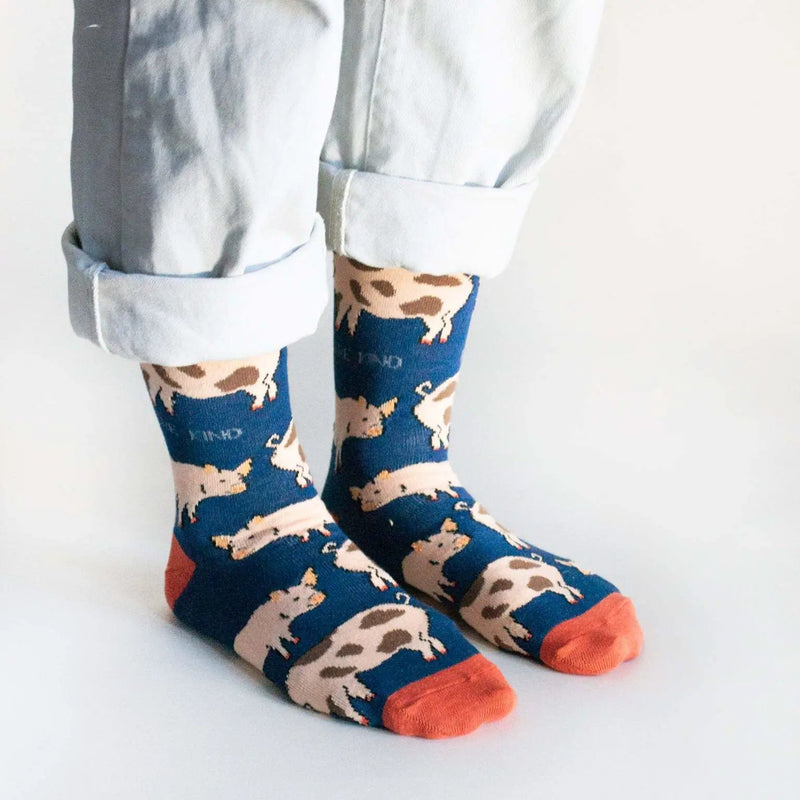 Save the Pigs Bamboo Socks by Barekind NZ