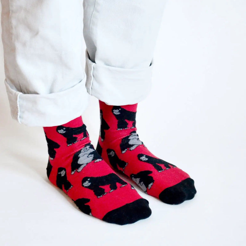 Barekind NZ Socks Save the Gorillas Bamboo Socks Save the Gorillas Bamboo Socks
