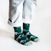 Save the Snow Leopards Bamboo Socks by Barekind NZ