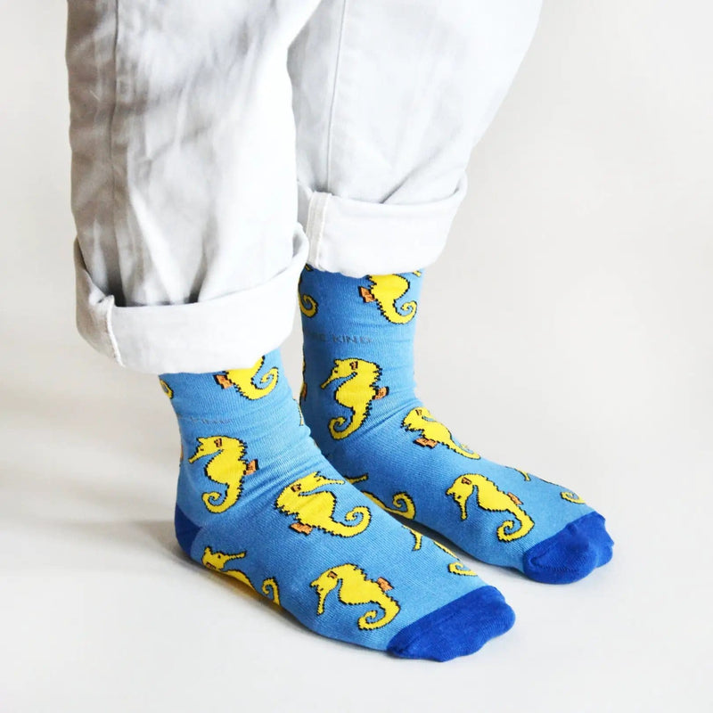 Barekind NZ Socks Save the Seahorses Bamboo Socks Save the Seahorses Bamboo Socks