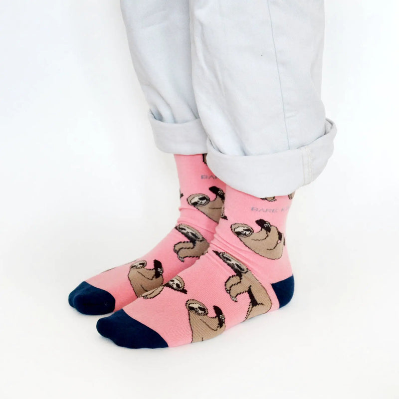 Save the Sloths Bamboo Socks by Barekind NZ