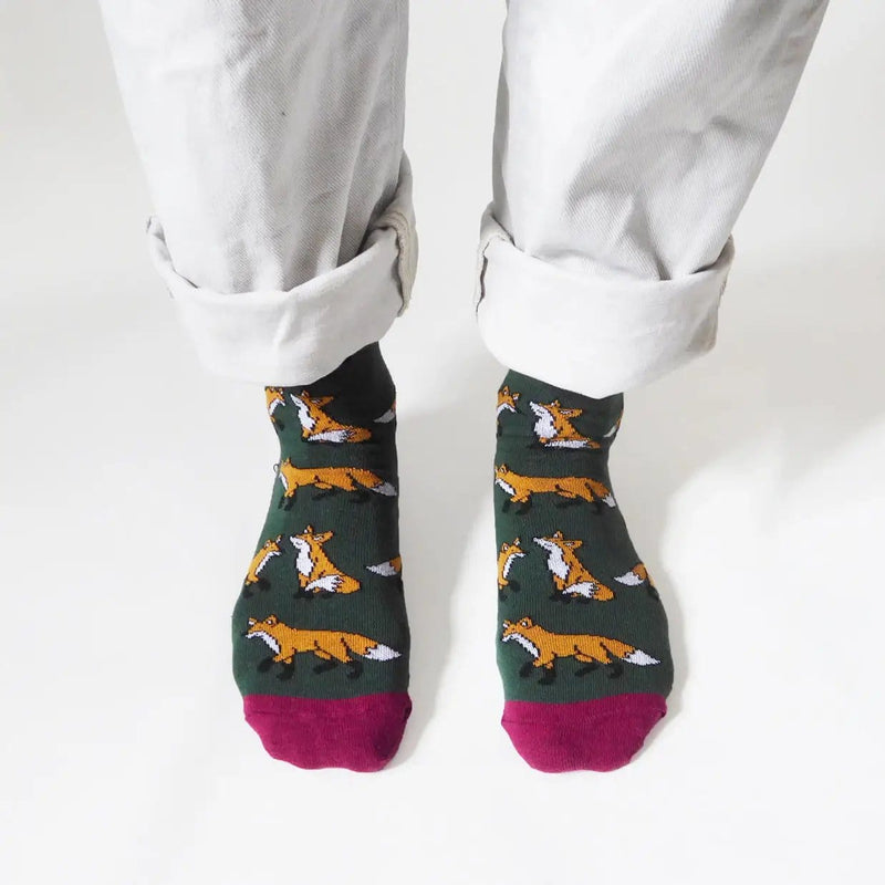 Barekind NZ Socks Save the Foxes Bamboo Socks Save the Foxes Bamboo Socks
