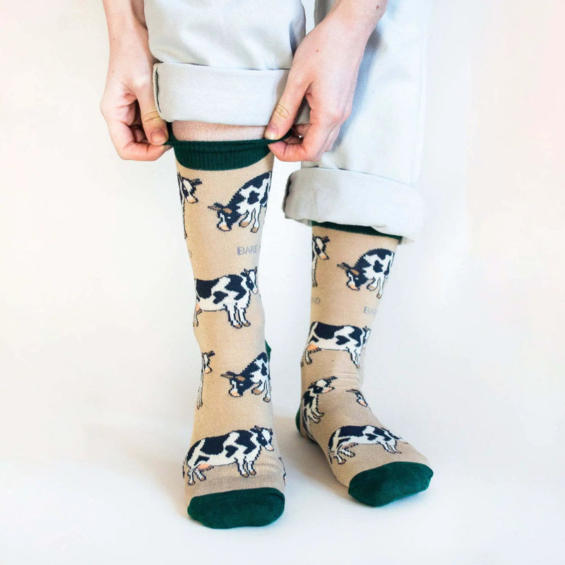 Save the Cows Bamboo Socks by Barekind NZ