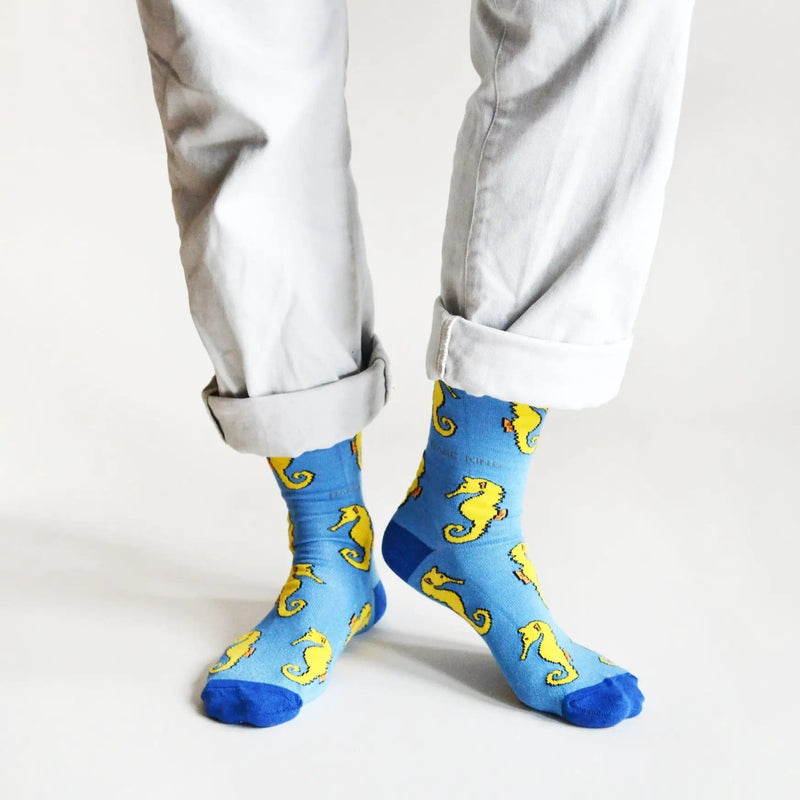 Barekind NZ Socks Save the Seahorses Bamboo Socks Save the Seahorses Bamboo Socks