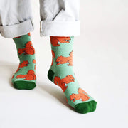 Save the Red Squirrels Bamboo Socks by Barekind NZ
