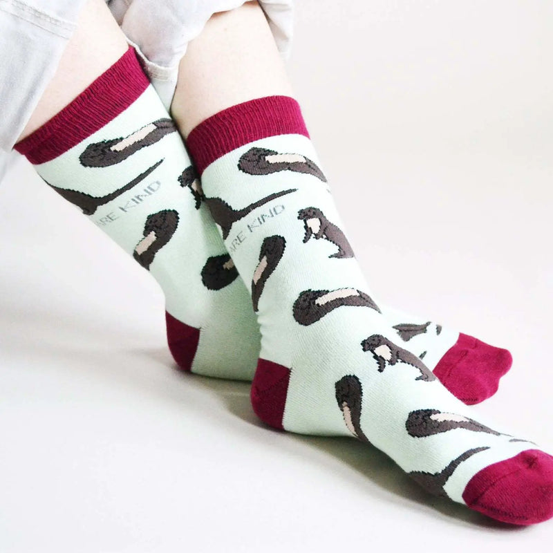 Save the Otters Bamboo Socks by Barekind NZ