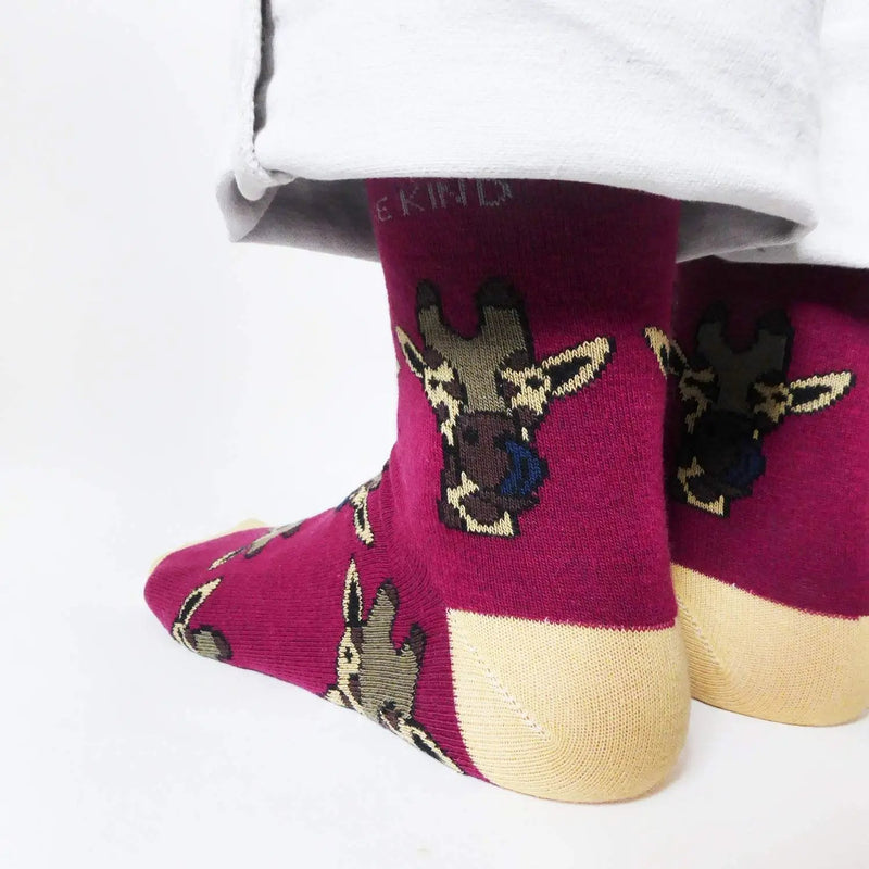 Save the Giraffes Bamboo Socks by Barekind NZ