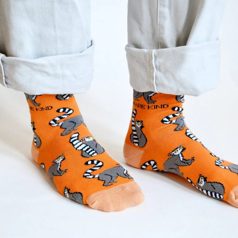 Barekind NZ Socks Save the Lemurs Bamboo Socks Save the Lemurs Bamboo Socks