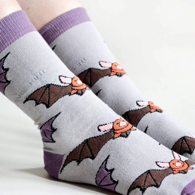 Save the Bats Bamboo Socks by Barekind NZ