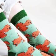 Save the Red Squirrels Bamboo Socks by Barekind NZ