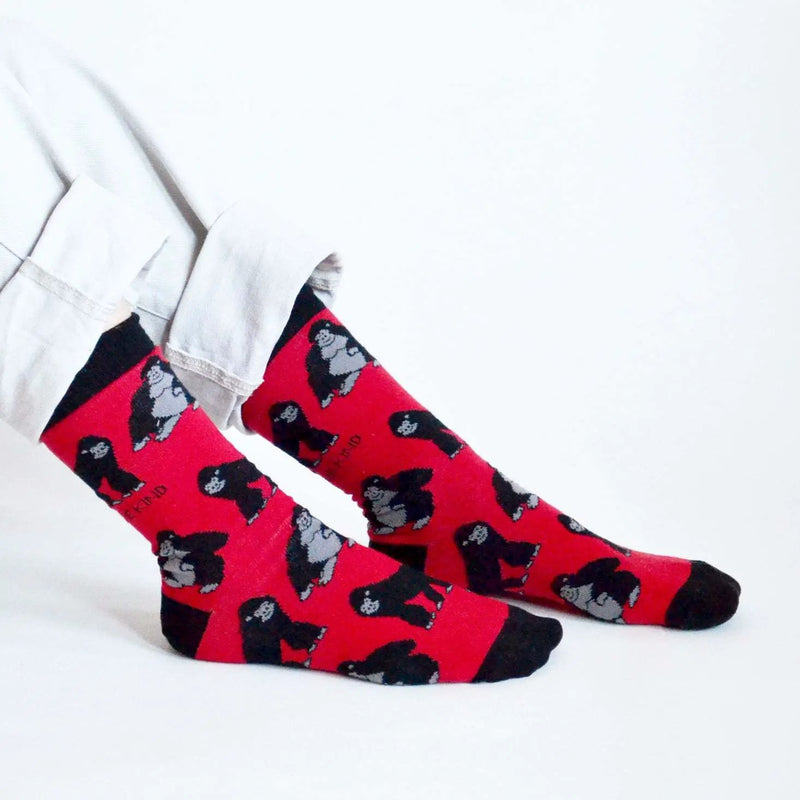 Save the Gorillas Bamboo Socks by Barekind NZ