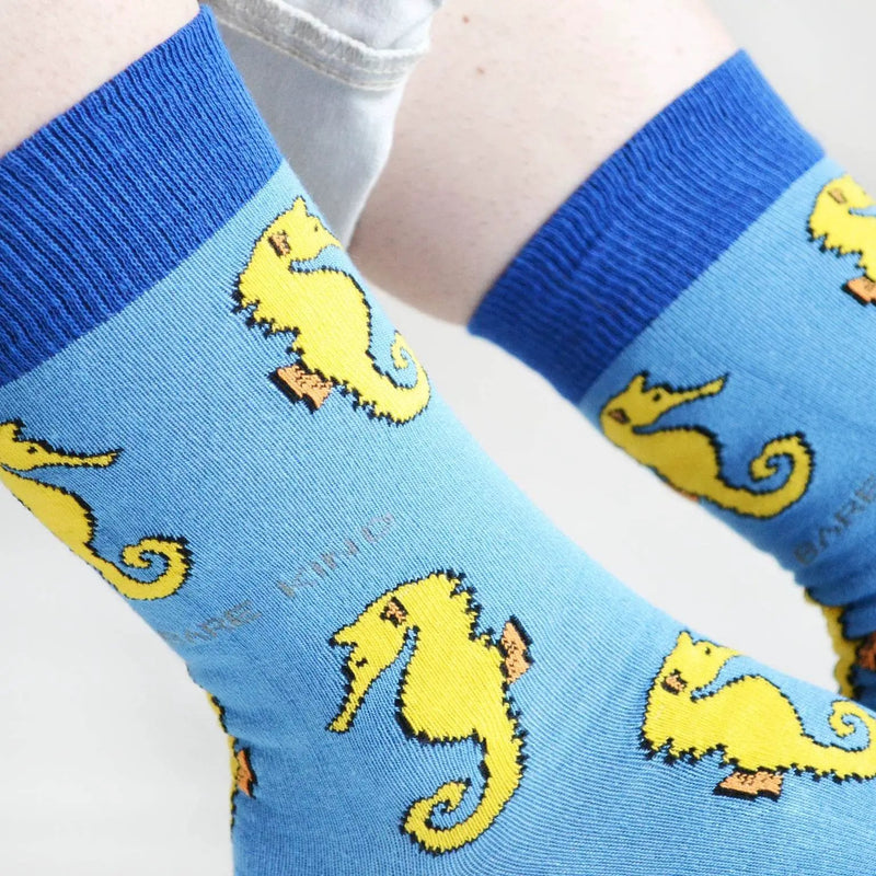 Save the Seahorses Bamboo Socks by Barekind NZ