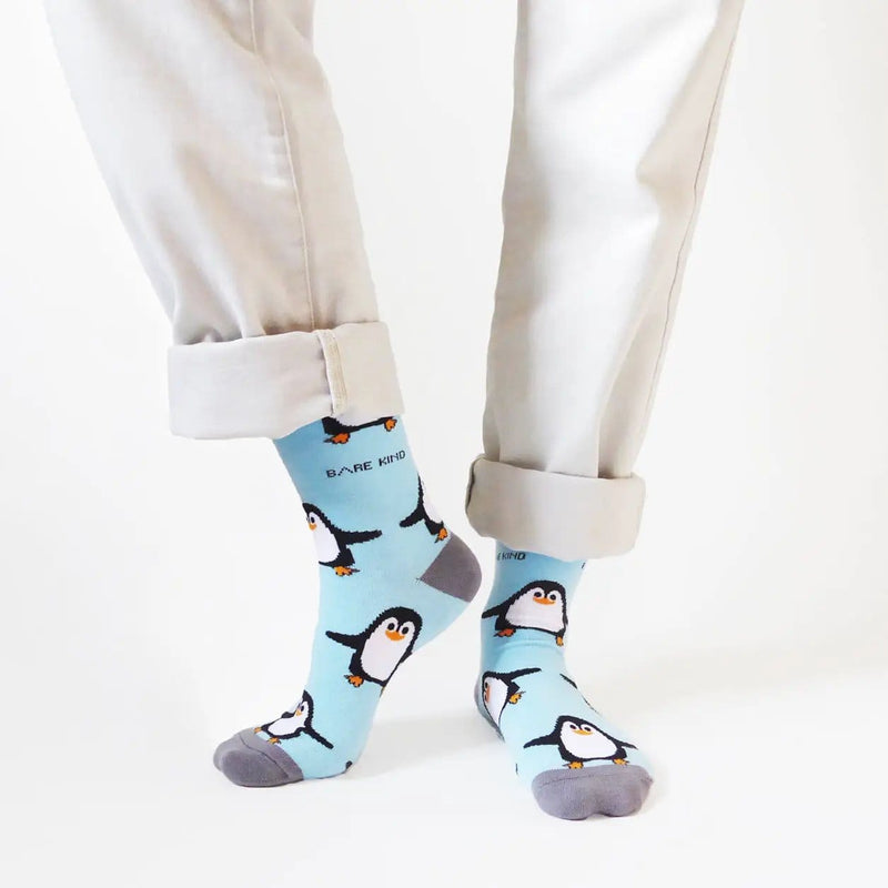 Save the Penguins Bamboo Socks by Barekind NZ