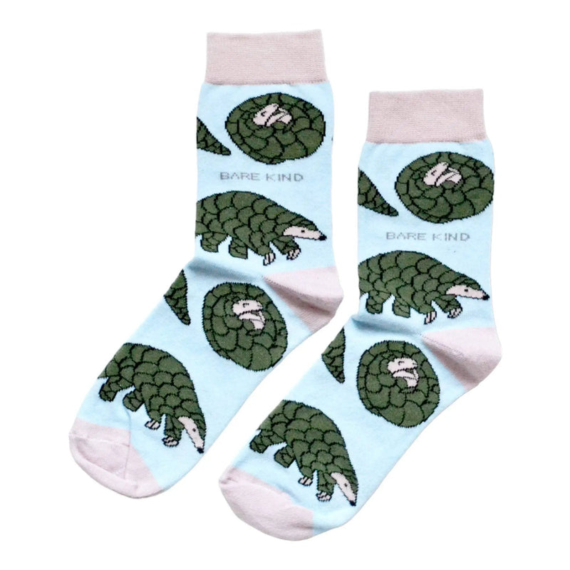 Save the Pangolins Bamboo Socks by Barekind NZ