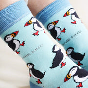 Save the Puffins Bamboo Socks by Barekind NZ