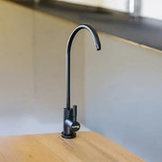 Hydrate Filters 304 Stainless Steel Filter Tap - 1/4" Under-Sink, Silver and Black NZ by Filtration Station NZ
