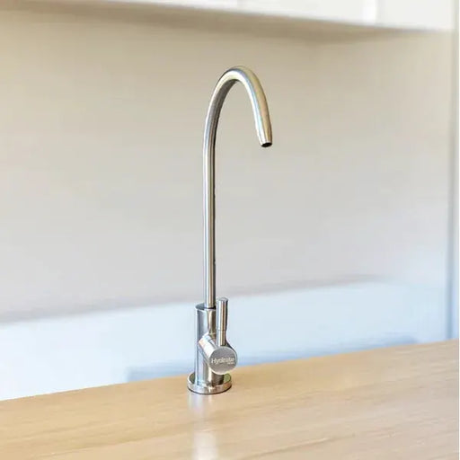 Hydrate Filters 304 Stainless Steel Filter Tap - 1/4" Under-Sink, Silver and Black NZ by Filtration Station NZ